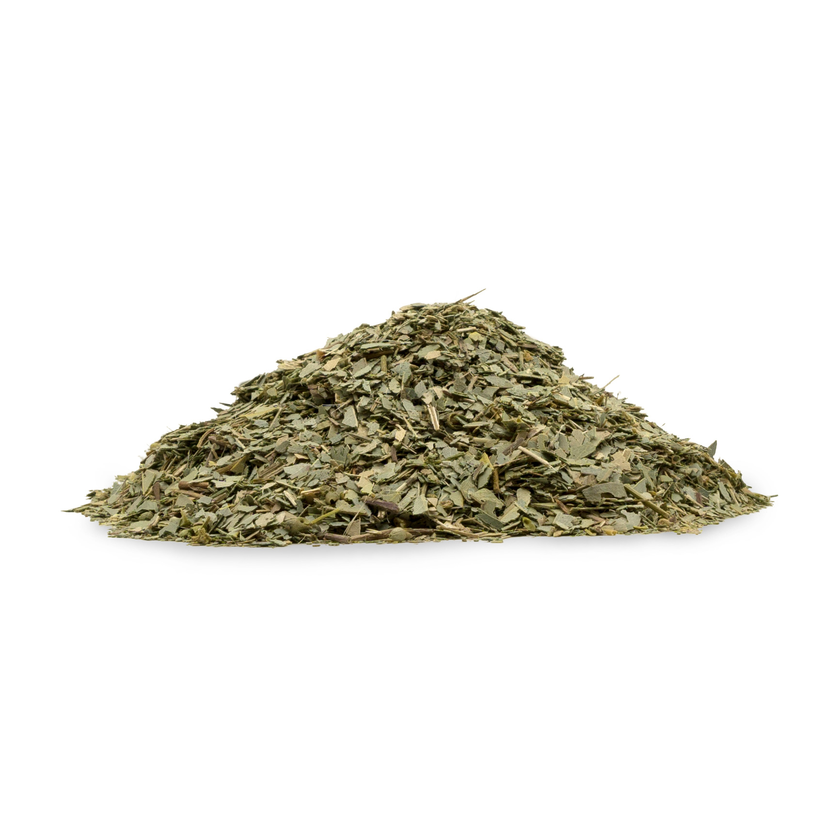 Getrocknete Eukalyptusblätter Kleine Menge getrockneter Eukalyptusblätter,  mit grüner Farbe und feiner Textur.