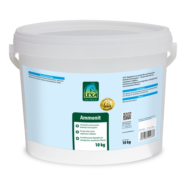 LEXA Ammonit 10 kg Eimer Eimer mit 10 kg LEXA Ammonit, einem Produkt zur Verbesserung der Bodenqualität.