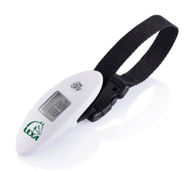 Digitales Thermometer von LEXA Digitales Thermometer mit schwarzem Armband, zeigt Temperatur an, Marke 'LEXA' sichtbar.